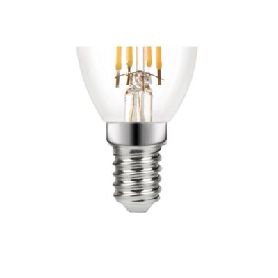 Ampoule LED à filament flamme E14 550lm 4W = 44W Ø3.5cm Diall blanc chaud
