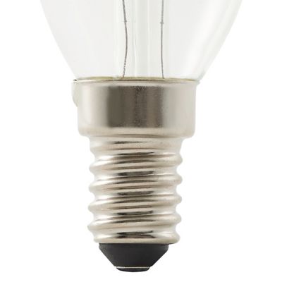 Ampoule LED à filament flamme opaque E14 250lm 1.8W = 25W Ø3.5cm Diall blanc chaud