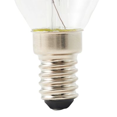 Ampoule LED à filament flamme transparent E14 470lm 3.4W = 40W Ø3.5cm Diall blanc chaud