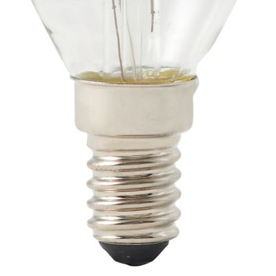 Ampoule LED à filament flamme transparent E14 470lm 3.4W = 40W Ø3.5cm Diall blanc chaud