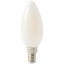 Ampoule LED à filament flamme verre laiteux E14 470lm 3.4W = 40W Ø3.5cm Diall blanc chaud