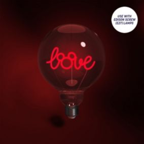 Ampoule LED à filament G125 E27 " Mickey Mouse " rouge ø12,5 x H.17,5 cm Paladone