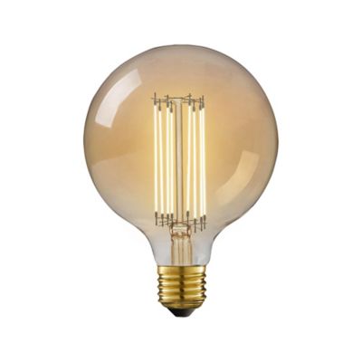 Ampoule LED à filament Globe ambre Ø12.4 cm E27 400 lm 5.8 W blanc chaud Diall