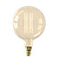 Ampoule LED à filament linéaire Calex E27 globe 1100lm blanc chaud verre ambré