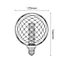 Ampoule LED à filament linéaire globe E27 120lm 3,5W blanc chaud ⌀13,2 cm ambrée