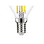Ampoule LED à filament mini globe E14 470lm 3.4W = 40W Ø4.5cm Diall blanc neutre