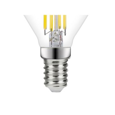 Ampoule LED à filament mini globe E14 470lm 3.4W = 40W Ø4.5cm Diall blanc neutre