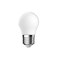 Ampoule LED à filament mini globe E27 500lm 3.7W = 42W Ø4.5cm IPX4 Diall blanc neutre