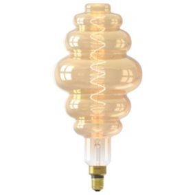 Ampoule LED à filament Paris gold dimmable E27 320lm 4W IP20 blanc chaud Calex Or ⌀.20 x H.40,5mm