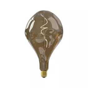 Ampoule LED à filament spirale Calex E27 150lm blanc chaud ambre fumée