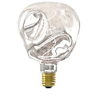 Ampoule LED à filament spirale Calex E27 globe 75lm blanc chaud argent métallisé