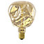 Ampoule LED à filament spirale Calex E27 globe 75lm blanc chaud verre champagne jaune clair métallisé