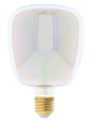 Ampoule LED à filament spirale E27 40lm 4W blanc chaud ⌀14cm rose