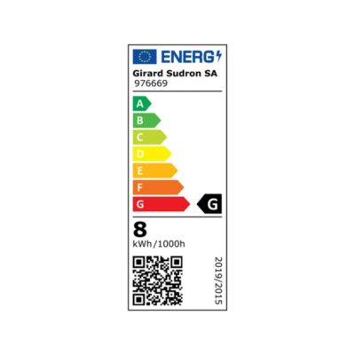 Ampoule LED à filament spirale globe E27 450lm 8W blanc chaud ⌀12,8 cm ambrée