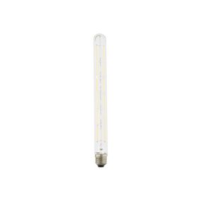 Ampoule LED à filament spirale T30S E27 700lm 7W blanc chaud ⌀3cm transparent