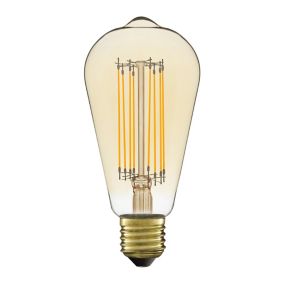 Ampoule LED à filament ST64 Ambre E27 400 lm 5.8 W Blanc chaud Diall