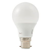 Ampoule LED A60 B22 806lm 7.3W = 60W Ø6cm Diall blanc chaud