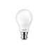 Ampoule LED A60 B22 840lm=60W blanc chaud Philips ⌀6 cm dépoli