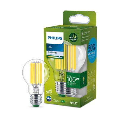Ampoule LED A60 E27 1535lm blanc froid 100W Philips, Our Ultra Efficient Light