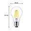Ampoule LED A60 E27 485lm=40W blanc froid Philips ⌀6 cm transparent