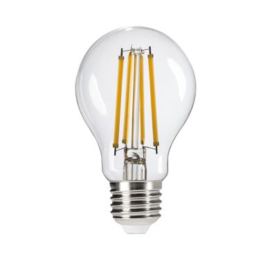 Ampoule LED A60 E27 8W Blanc Chaud Verre Transparent 1055lm