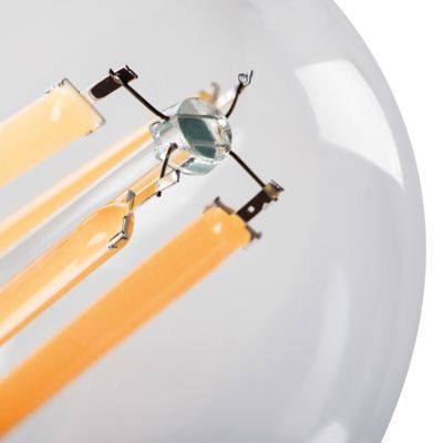Ampoule LED A60 E27 8W Blanc Chaud Verre Transparent 1055lm