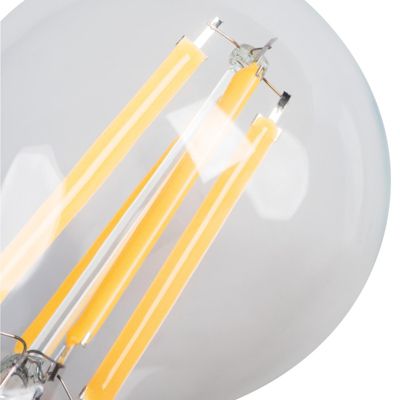 Ampoule LED A60 E27 8W Blanc Chaud Verre Transparent 1055lm