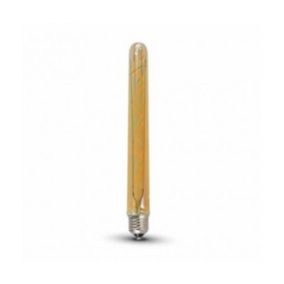 Ampoule Led ambrée tubulaire à filament E27 7 W blanc chaud - Luminance