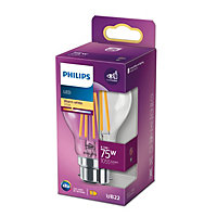 Ampoule LED B22 A60 1055lm 8.5W IP20 blanc chaud Philips