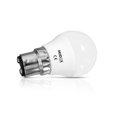 Ampoule LED B22 G45 6W Blanc neutre 4000K 510lm 45x80mm
