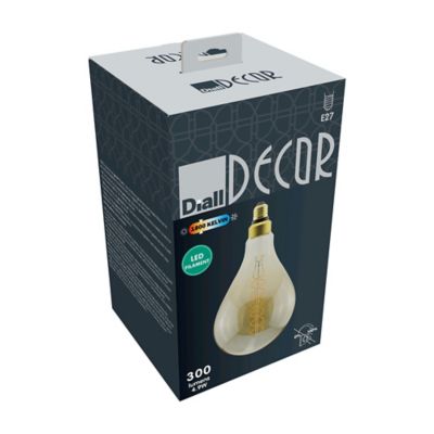 Ampoule LED Ballon E27 300lm 5W = 28W Ø16cm Diall blanc chaud