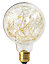 Ampoule LED boucle Globe E27 40lm 1,5W blanc chaud ⌀12,5cm transparent