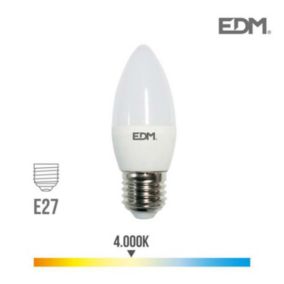 Ampoule LED bougie - EDM - 5W 400 lm 4000k - lumière du jour