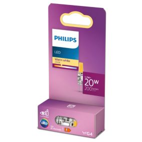 Ampoule LED capsule G4 200lm 1.7W = 20W IP20 blanc chaud Philips