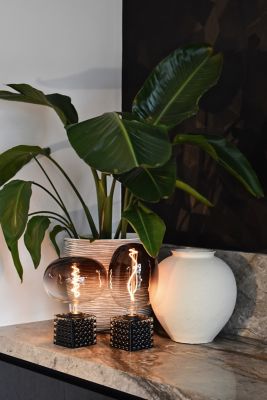 Ampoule LED Colors Avesta Gris Dégradé E27 130lm 5W Ø17cm Calex