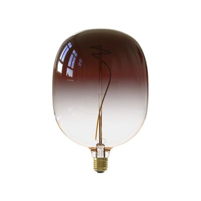 Ampoule LED Colors Avesta marron dimmable E27 Allongée ⌀17cm 130lm 5W blanc chaud Calex