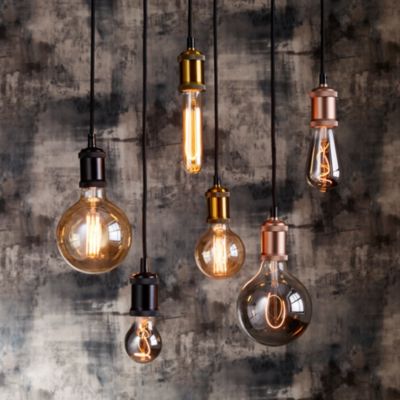 Ampoule LED Colors Nora dimmable E27 globe ⌀ 12,5cm 100lm 4W blanc chaud Calex gris