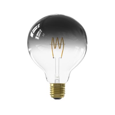 Ampoule LED Colors Nora dimmable E27 globe ⌀ 12,5cm 100lm 4W blanc chaud Calex gris