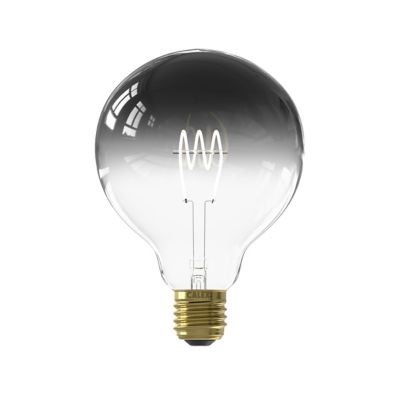 Ampoule LED Colors Nora dimmable E27 globe 12 5cm 100lm 4W blanc chaud Calex gris