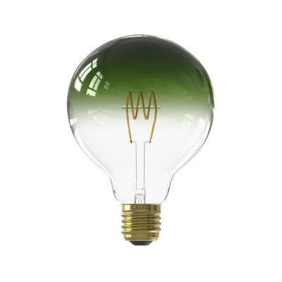 Ampoule LED Colors Nora vert dimmable E27 globe ⌀ 12,5cm 130lm 4W blanc chaud Calex