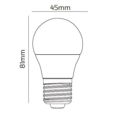 Ampoule LED Connectée WiFi E27 4.5W G45 RGBW - SILAMP