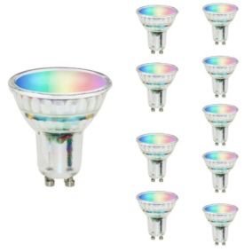 Ampoule LED Connectée Wifi GU10 4.5W RGBW (Pack de 10) - SILAMP