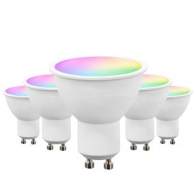 Ampoule LED Connectée WiFi GU10 5W RGBW (Pack de 5) - SILAMP