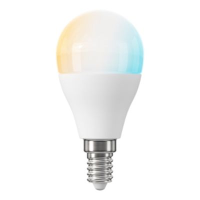 Ampoule LED connectée E14 mini globe 470lm = 40W variation de blancs et couleurs Jacobsen blanc