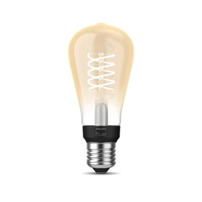 Ampoule LED connectée Edison Philips Hue E27 IP20 580lm 9W blanc doux