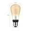 Ampoule LED connectée Edison Philips Hue E27 IP20 580lm 9W blanc doux