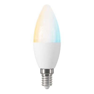 Ampoule LED connectée Myko E14 flamme 470lm=40W variation de blancs et couleurs Jacobsen blanc