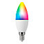 Ampoule LED connectée Myko E14 flamme 470lm=40W variation de blancs et couleurs Jacobsen blanc