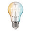 Ampoule LED connectée Myko E27 A60 standard à filament 806lm=60W variation de blancs Jacobsen transparent