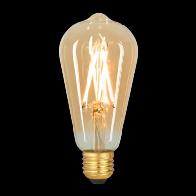 Ampoule LED connectée Myko E27 Edison à filament 806lm=60W variation de blancs Jacobsen ambrée